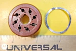 Amphenol 78-S8 Brown Micanol Octal Socket W/ Wavy Retaining Ring. Fixed Price $8.95.