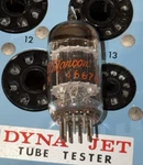 Marconi Triple Mica Blackplate Square Getter 5751 12AX7 Tube Tests Excellent. Fixed Price $65.00.
