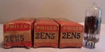 Lot Of 3 Philco 2EN5 Electronic Tubes In Boxes Nos. Fixed Price $17.97.