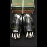 Matched Pair Sylvania Made 6SN7GTA Short Bottle Chrome Dome Vacuum Tubes K.9728. Fixed Price $69.96.