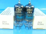 Philips Jan 6CB6 6CF6 Nos Nib Tubes Matched Pair Original Box Mil Spec. Fixed Price $7.88.