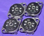 Four Nos 7 Pin Miniature Vacuum Tube Sockets For 6AQ5, 6AU6, 12BA6, 12BE6, Etc. Fixed Price $9.99.