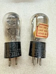 Cunningham CX-371A Globe Tubes Ladder Plates Pair Rca 271A. Fixed Price $80.00.