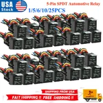 New 5-PIN 40/30 Amp 12V Dc Waterproof Automotive Spdt Relay Kit Pack. Fixed Price $44.78.