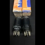 Matched Pair Nos Tung Sol 6SL7GT Black Glass Vintage Vacuum Tubes K.9699. Fixed Price $209.95.