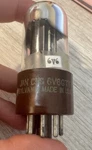 Nos Sylvania Jan Chs 6V6 Gty Brown Base Military Chrome Top Audio Vacuum Tube. Fixed Price $80.00.