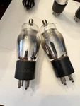 Type 24A St Bottle Globe Pair Of Sylvania Engraved Base Power Vacuum Tubes. Fixed Price $50.00.