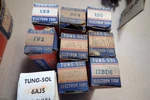 Lot Of 9 Tung-sol 1V2 1S5 5X8 6X4 -6AJ5 12BD6 Vacuum Tubes New Tested. Fixed Price $17.88.