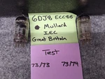 2X Mullard Iec Great Britain 6DJ8 ECC88 Vacuum Tube. Fixed Price $69.99.