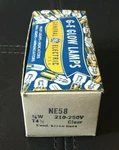 New Lot Of NE58 Vintage Light Bulb Neon Glow Lamps Candelabra Base Pinball. Fixed Price $159.99.