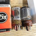 Great Matched Pair Of 5881/6L6WGB Tubes! Tung Sol 1960 And Sylvnia 1958 Usa. Fixed Price $75.00.
