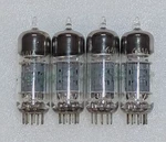 Quad Lot Of Ge JAN-6414W Gray Plate Tubes, TV-7 Tested #B-7. Fixed Price $19.99.