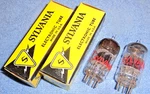 2 Nos Sylvania 6BK7B Vacuum Tubes 1950'S Vintage Black Plate Audio Twin Triodes. Fixed Price $20.00.