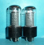 2 General Electric 6V6GA Tubes Large Halo Getter Copper Posts Tested. Fixed Price $34.95.