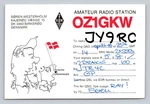 Ham Radio Qsl OZ1GKW Denmark To JY9RC April 1983 14 Mhz Ssb Drake TR4C. Fixed Price $16.99.