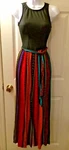 Vintage Elisabeth Stewart Mod Romper Jumpsuit Funky Pin-up Built Bra Sz. Fixed Price $85.00.