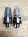 1 Pair Used 6V6GT Tubes Tested Radio Amplifier Delco Rca. Fixed Price $20.00.