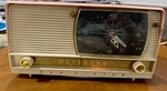 Vintage 1957 Rca Victor Powder Pink Vacuum Tube Radio. Fixed Price $100.00.