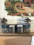 Nos Pair, Jan Phillips 6U8A Tubes, Au Pins Adapters To Replace 7199 Exc.. Fixed Price $67.95.