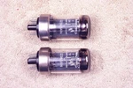 Two, Amperex Bugle Boy GZ34, Metal Base, 1957, Match Date Pair, 5AR4,. Fixed Price $1448.95.