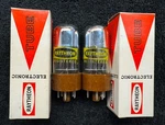 2 Nos Nib Matched Raytheon 6X5WGT Brown Base Tubes Usa. Fixed Price $65.00.