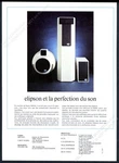 1976 Elipson 4620 Stereo Speakers Color Photo French Vintage Print Ad. Fixed Price $37.00.