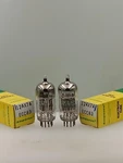 Rare Pair Tungsram Amperex 12AX7A Nos Nib Short Grey Plates Serious Tubes D529. Fixed Price $200.00.