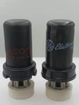 Two 12SG7 Ge Sylvania/philco Test Nos 4450GM & 3750GM Metal Serious Tubes T21. Fixed Price $12.00.