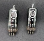2 X 90C1 Valvo Voltage Regulator Tube ;140. Fixed Price $15.30.