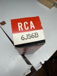 6JS6B Rca Nos Black Plate Vacuum Tube, B&k 747B TU16. Fixed Price $28.00.