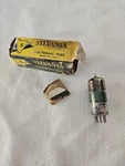 Sylvania Vacuum Tube W Box Glass Radio Television Vintage Nos. Fixed Price $27.09.