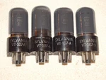 4 X 6V6GT Sylvania TUBES*VT-107A=MILITARY*SMK Glass*very Strong Matched QUAD*#6. Fixed Price $188.99.