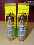 Pair, Amperex 6085 E80CC Pq Audio Tubes, Gold Pins, Nos, Holland. Fixed Price $160.00.