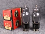 (2) Nos/nib Rca 6F8G Black Plate Tubes Full Mica Smoked Glass Test 129%+. Fixed Price $149.99.