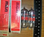 Strong Matched Rca Short Black Plate Getter 12BY7A 12BV7 12DQ7 Tubes. Fixed Price $19.99.