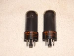 X 6V6GT Sylvania/hammond Tubes*smoked Glass*very Strong PAIR*#2. Fixed Price $59.99.
