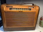 Philco Tube Am Radio Model 46-350 Untested 1945 Wood Rolled Top Art Deco. Fixed Price $65.00.