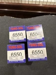 Tung-sol 6550 Power Tubes Matched Quartet New Open Box. Fixed Price $269.00.