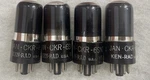 Kenrad 6SN7GT 5692 VT-231 Black Glass Nos Tested Slightly Used Matched Quad. Fixed Price $1230.00.