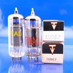 Two Excellent Triad 10DE7 Tubes Nos Nib Test % : 92/96 110/92 TV-7. Fixed Price $7.95.