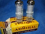 Nib Pair 6AQ5A Admiral By Ge Tubes 6005 EL90 6095 6HG5. Fixed Price $19.99.