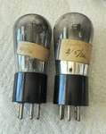 (2) G-27 Majestic Engraved Globe Radio Tubes. Fixed Price $49.00.