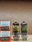 Vintage Tube Pair Nos 6AQ4 EC91 United Mullard. Fixed Price $21.73.
