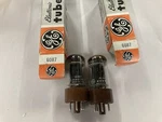 Pair Of General Electric 6087 Star 5Y3 Tubes Nib. Fixed Price $99.00.