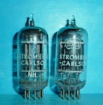 2 Rca 5963 Tubes Blk Plate Foil Stromberg Carlson Matched Dc. Fixed Price $14.95.