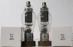 JAN-8005 Rca Clear Glass Metal Base Made In U.s.a Qty 2 Pcs. Fixed Price $1200.00.