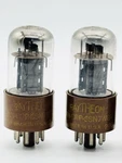 X2 Pair Raytheon Jan Crp 6SN7WGT Military Fat Brown Base 280 6SN7GT I3. Fixed Price $224.99.