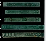 Series 1883 Us Tobacco Strip Lot OF5 Tax Paid Rev TG101C 102C 103A 104C 104A. Fixed Price $52.50.