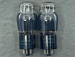Matched Pair Sylvania 6L6GA Tubes Gray Glass Black Plates Foil Getters Tests Nos. Fixed Price $64.99.