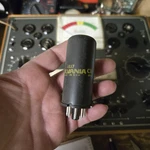 Sylvania 6SJ7 Vintage Metal Vacuum Tube & Socket Usa Tested Good. Fixed Price $35.00.